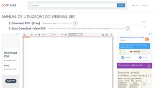 
                            9. MANUAL DE UTILIZAÇÃO DO WEBMAIL SBC - PDF - DocPlayer.com.br