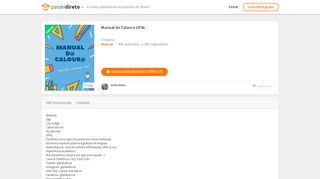 
                            9. Manual do Calouro UFAL - Manual - Passei Direto