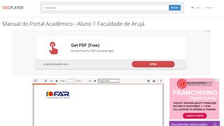 
                            12. Manual do Portal Acadêmico - Aluno 1 Faculdade ... - DocPlayer.com.br