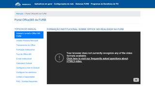 
                            9. Manual do Portal Office365 da FURB