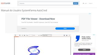 
                            11. Manual do Usuário SystemFarma AutoCred - PDF - DocPlayer.com.br