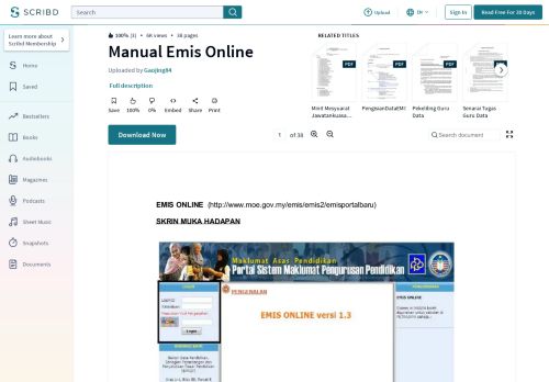 
                            12. Manual Emis Online - Scribd