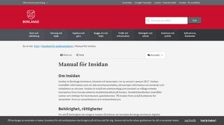 
                            2. Manual för Insidan - Borlänge kommun