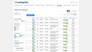 
                            2. Manual Investing | LendingClub