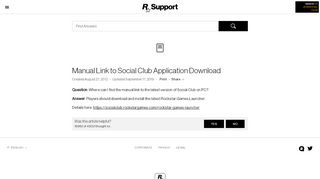 
                            5. Manual Link to Social Club Application Download - Rockstar Games ...