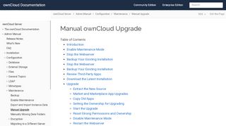 
                            4. Manual ownCloud Upgrade :: ownCloud Documentation