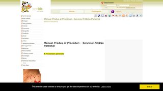 
                            8. Manual Produs si Proceduri - Serviciul Fill&Go Personal
