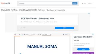 
                            6. MANUAL SOMA. SOMA/WEBSOMA Oficina nível ... - DocPlayer.com.br