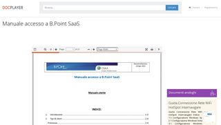 
                            12. Manuale accesso a B.Point SaaS - PDF - Doc player