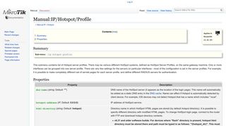 
                            2. Manual:IP/Hotspot/Profile - MikroTik Wiki