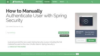 
                            3. Manually Authenticate User with Spring Security | Baeldung