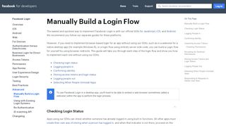 
                            13. Manually Build a Login Flow - Facebook Login