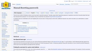 
                            4. Manual:Resetting passwords - MediaWiki