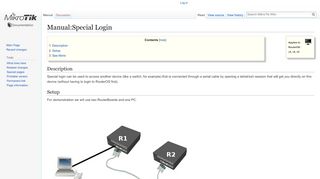 
                            11. Manual:Special Login - MikroTik Wiki