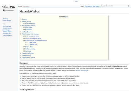 
                            10. Manual:Winbox - MikroTik Wiki