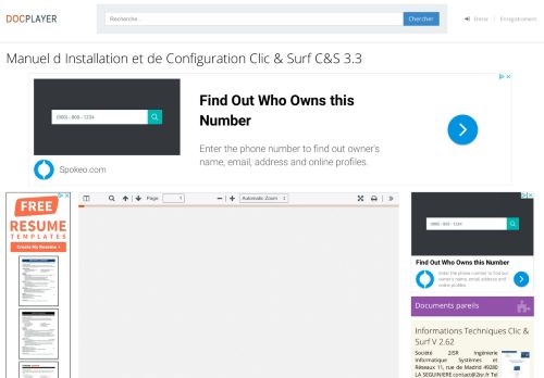
                            9. Manuel d Installation et de Configuration Clic & Surf ... - DocPlayer.fr