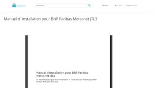 
                            6. Manuel d`installation pour BNP Paribas Mercanet JTL3 - Ordinateur