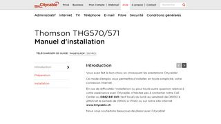 
                            13. Manuel d'installation - Thomson THG570/571 - Modes d'emploi ...