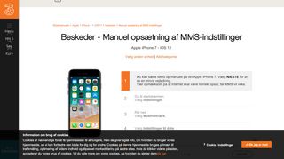 
                            6. Manuel opsætning af MMS-indstillinger - Apple iPhone 7 | Hjælp - 3