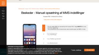 
                            7. Manuel opsætning af MMS-indstillinger - Huawei P20 | Hjælp - 3