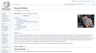 
                            12. Manuel Schleis - Wikipedia