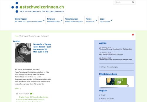 
                            12. Manuela Honegger - Politologin Archive - ostschweizerinnen.ch