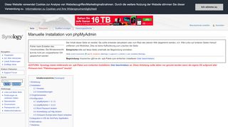 
                            13. Manuelle Installation von phpMyAdmin – Synology Wiki