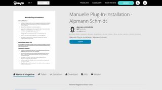 
                            12. Manuelle Plug-In-Installation - Alpmann Schmidt - Yumpu