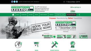 
                            1. Manufacturing Indonesia 2018 Series of Exhibitions| December 5-8 ...