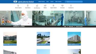 
                            3. Manufacturing - Welcome to Ajanta Pharma Limited.