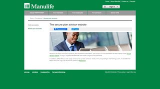 
                            5. Manulife Financial - For advisors - Access your accounts - The secure ...