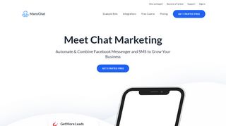 
                            9. ManyChat – The easiest way to create Facebook Messenger bot