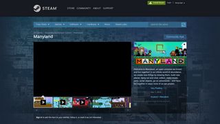 
                            12. Manyland on Steam