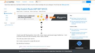 
                            10. Map Custom Route ASP.NET MVC5 - Stack Overflow