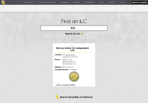 
                            10. Map location for Service Center for Independent Life. - Find an ILC ...