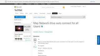 
                            4. Map Network drive auto connect for all Users - Microsoft