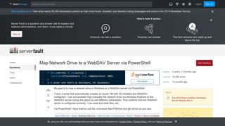 
                            2. Map Network Drive to a WebDAV Server via PowerShell - Server Fault