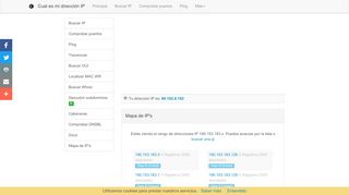 
                            3. Mapa de IP's - 190.153.183.x - Cual es mi dirección IP