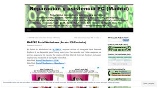 
                            9. MAPFRE Portal Mediadores (Acceso IE8/Emulador) | Reparacion y ...