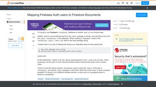 
                            5. Mapping Firebase Auth users to Firestore Documents - Stack Overflow