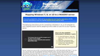 
                            11. Mapping Windows 7, 8, or 10 to a WebDAV server - FuguHub