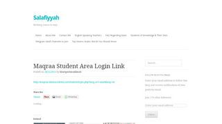 
                            12. Maqraa Student Area Login Link | Honesty leads to truth.