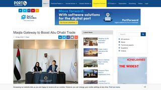 
                            12. Maqta Gateway to Boost Abu Dhabi Trade - Port Technology ...