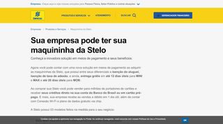 
                            7. Maquininha da Stelo - Empresas | Banco do Brasil