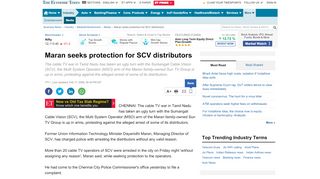 
                            11. Maran seeks protection for SCV distributors - The Economic Times