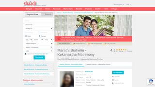 
                            5. Marathi Brahmin - Kokanastha Matrimonials - No 1 Site ... - Shaadi.com