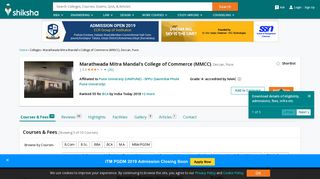 
                            7. Marathwada Mitra Mandal's College of Commerce (MMCC), Pune ...