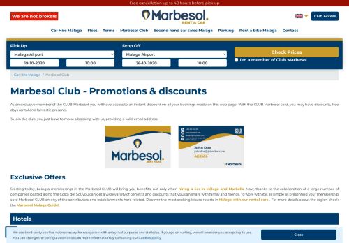 
                            10. Marbesol Club, Car hire Malaga Airport and Marbella, Spain - Marbesol