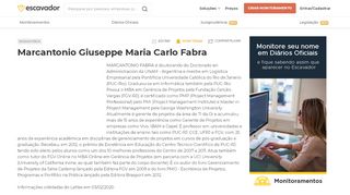 
                            13. Marcantonio Giuseppe Maria Carlo Fabra | Escavador