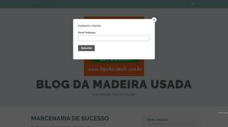 
                            8. MARCENARIA DE SUCESSO – Blog da Madeira Usada